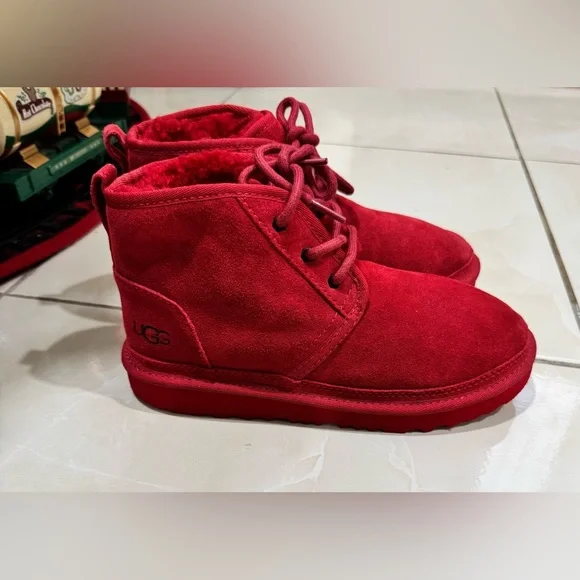 UGG Kids Red Boots - Picture 4 of 6